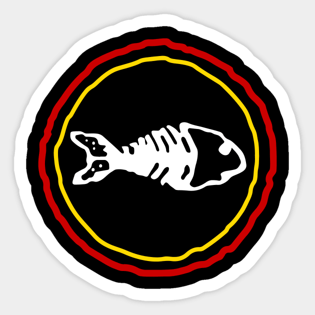 Fishbone Sticker by titusbenton